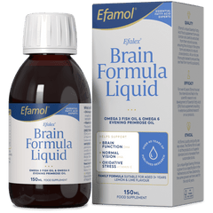 Efamol Efalex Brain Formula Liquid 150 ml brain,BRAIN FORMULA LIQUID A unique blend of Fish Oil and Evening Primrose Oil specially formulated to support brain performance,Christmas gift,christmas sale,cognitive,cognitive abilities and vision health.,cogni