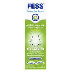 Fess Sensitive Noses Saline Nasal Spray 30ml blocked nose,congested nose,Fess Sensitive Noses Saline Nasal Spray,issues,sensitive nasal spray,sinus spray,stuffy nose