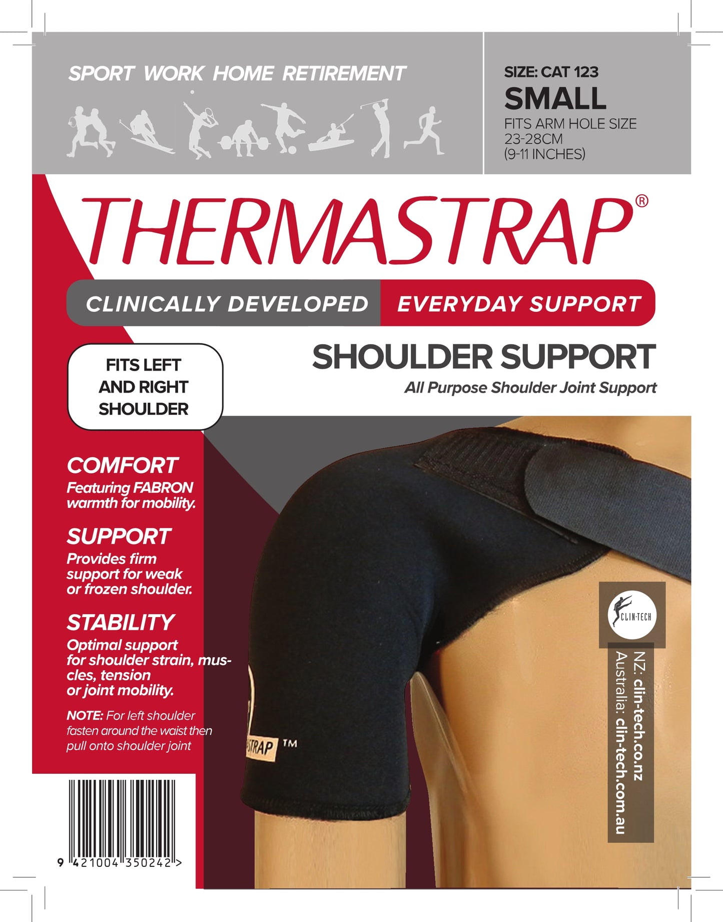 Thermastrap Shoulder Support Black