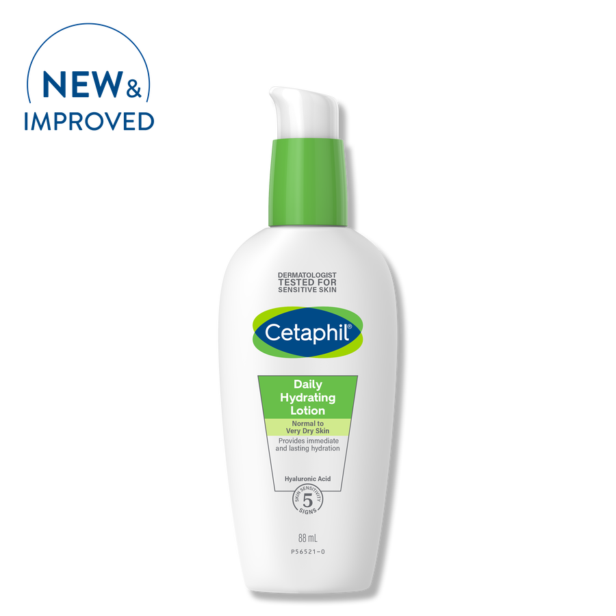 Cetaphil Daily Hydrating Lotion 88ml Daily Hydrating Lotion,hyaluronic acid,hydrated skin,issues,locks in moisture,protect skin from dryness,Provides instant hydration to skin,sensitive skin