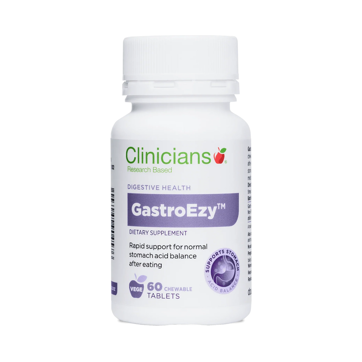 Clinicians GastroEzy™ 60 Caps b vitamin,clinician,clinicians,issues,Multi vitamins,multivitamin,multivitamin for kids,vitamin,Vitamin A,Vitamin B,vitamin b12,vitamin b3,vitamin c,vitamin d,vitamin d3,vitamin e,vitaminc,vitamins,Vitamins and Supplements,vi