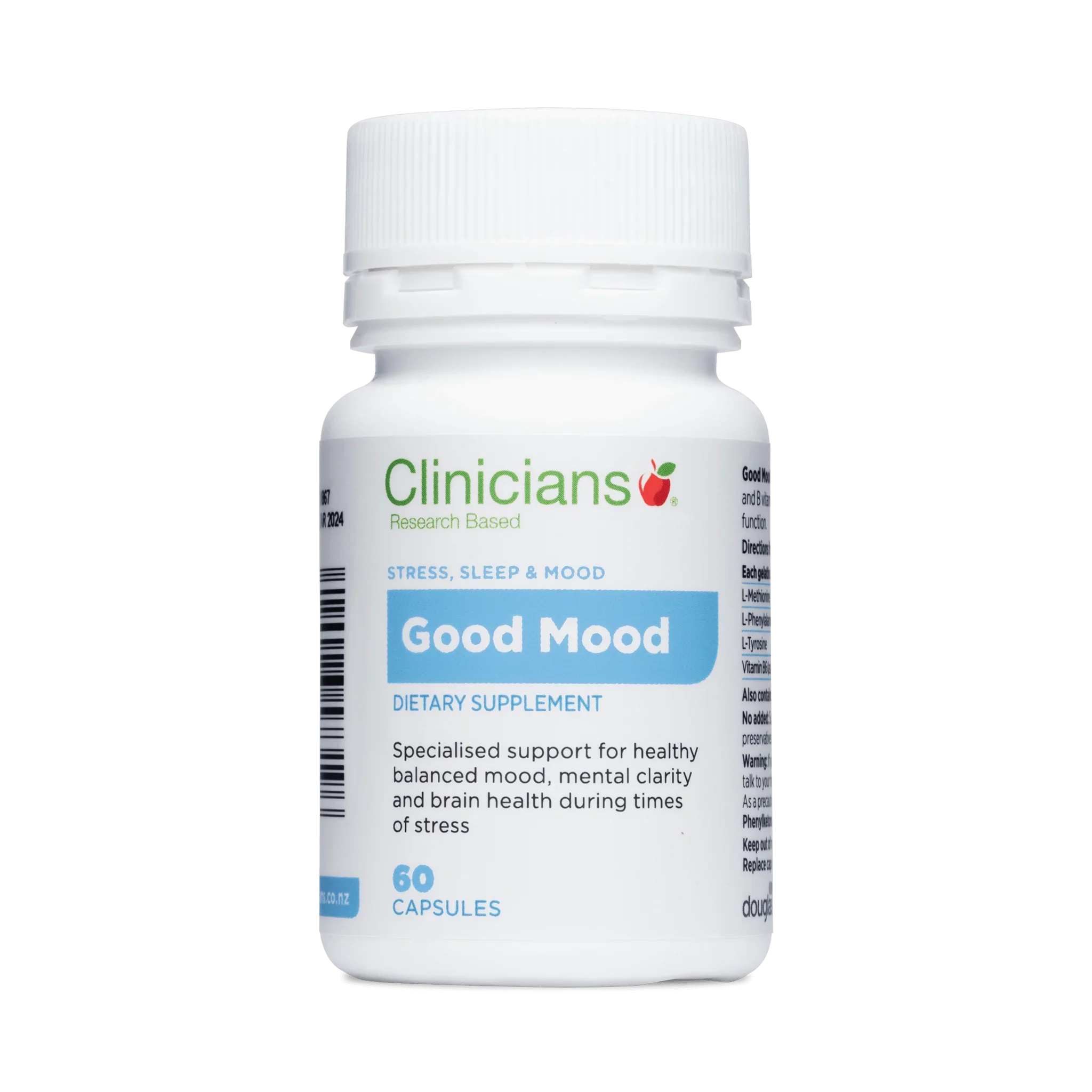 Clinicians Good Mood 60 Capsules clinician,clinicians,clinicians good mood,issues,multivitamin,multivitamin for kids,vitamin,vitamin c,vitamin d,vitamin d3,vitamin e,vitamins