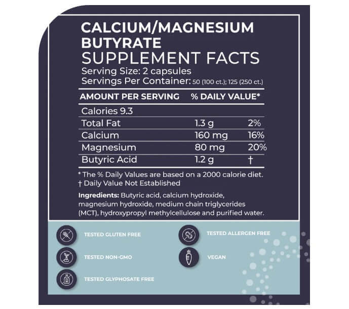 BODYBIO Sodium Butyrate BodyBio Butyrate,Butyrate,Calcium/Magnesium Butyrate,fuels your gut cells,Gut Health Postbiotic,healing leaky gut,issues,Sodium Butyrate,strengthening the gut lining