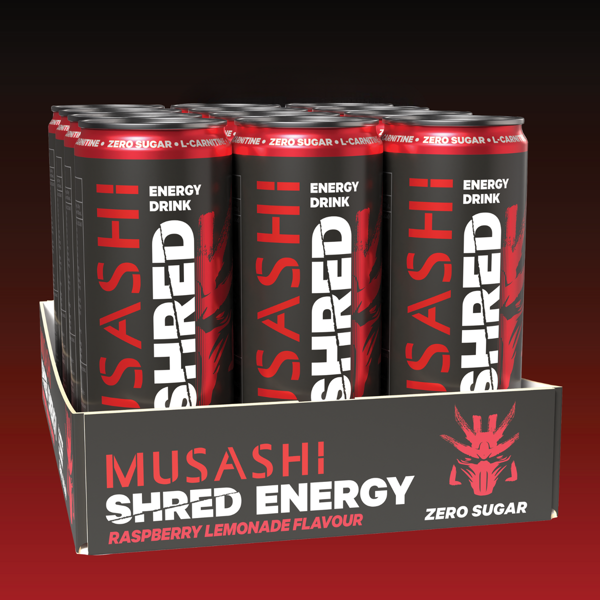 Musashi Shred Energy Drink Raspberry Lemonade 12 x 355ml – Shred Energy Drink Can