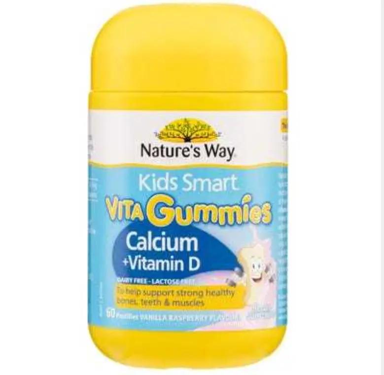 Nature's Way Calcium + Vit D Baby VD Calcium 60 Tablets,Calcium Supplement Soft Candy,calcium+vit D,issues,Kids Calcium Supplement Tablets,Strong Teeth Calcium Supplement