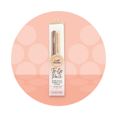 CaliWoods Rose Gold Bubble Tea Straw To-Go Pack