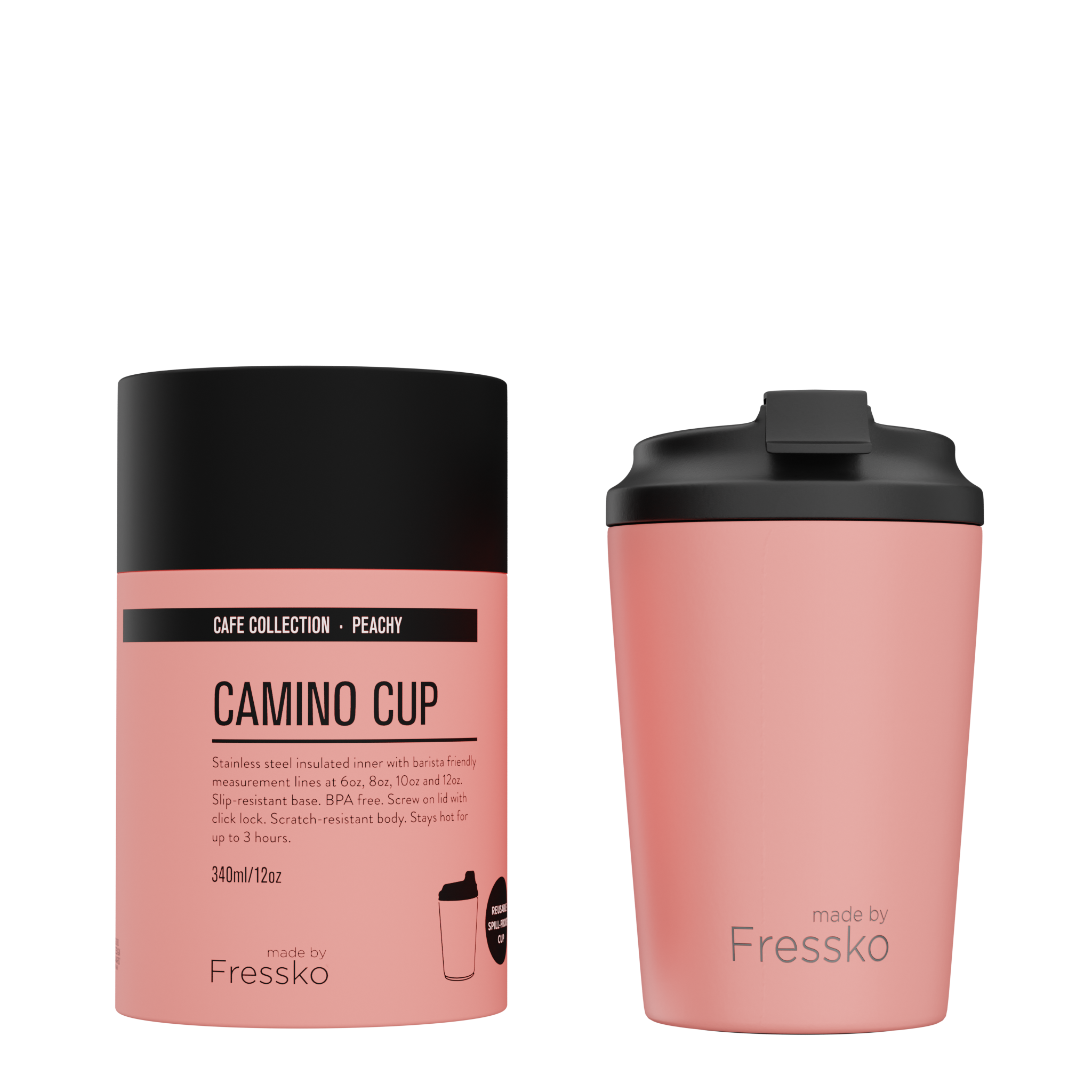 Fressko Camino Reusable Cup Peachy 340ml