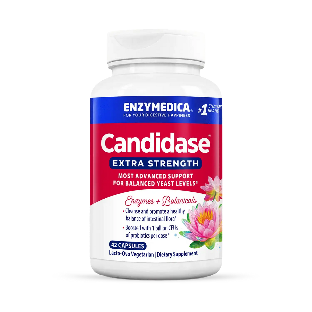 Enzymedica Candidase Extra Strength 42 Veggie Caps
