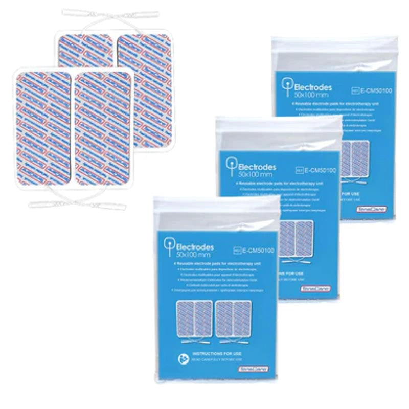 TensCare Carbon Mesh Electrode Pads For TENS EMS IF Devices Reusable Hypoallergenic Universal Fit