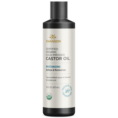 Swanson Certified Organic Cold-Pressed Castor Oil 473ml