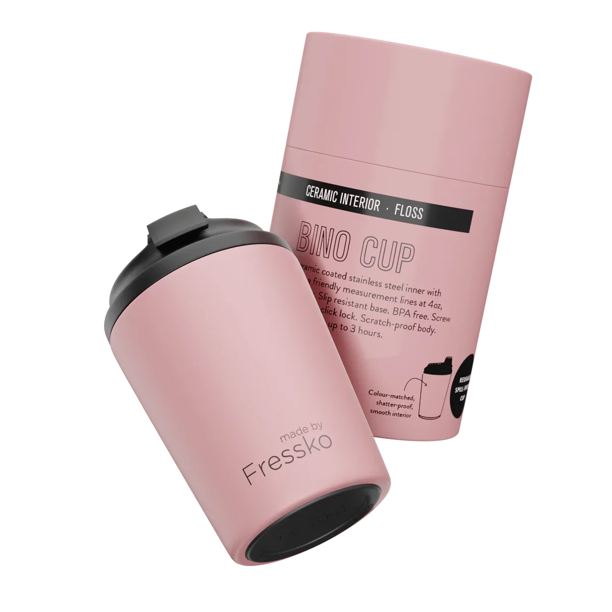 Fressko Bino Ceramic Reusable Cup Floss 230ml