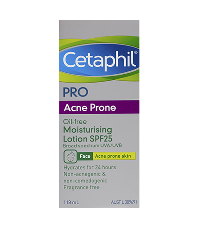 Cetaphil Pro Acne Prone Oil-free Facial Moisturising Lotion SPF25 118ml