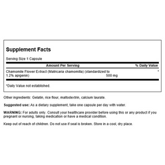 Swanson – Chamomile Flower Extract 500mg 60C