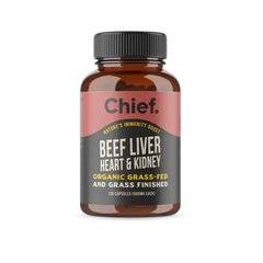 Chief Organic Beef Liver Capsules 120c