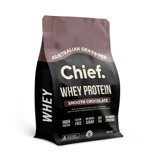 Chief Nutrition Whey Protein Powder Grass-Fed Premium Muscle Growth Support For Active Lifestyles