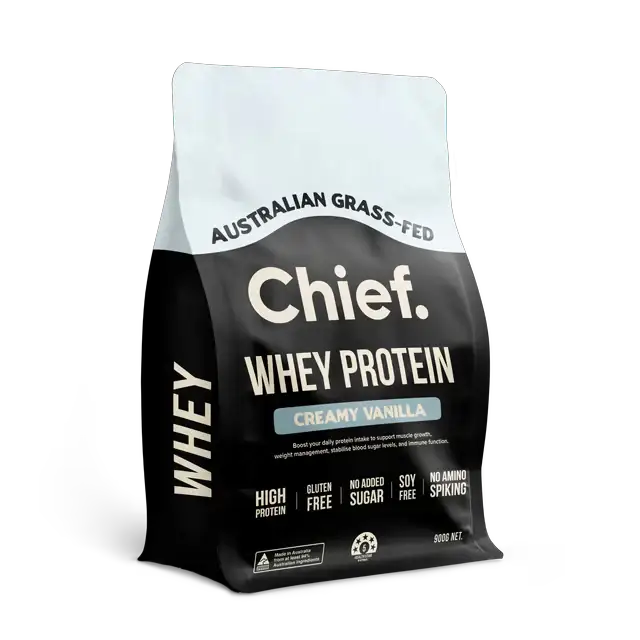 Chief Nutrition Whey Protein Powder Grass-Fed Premium Muscle Growth Support For Active Lifestyles