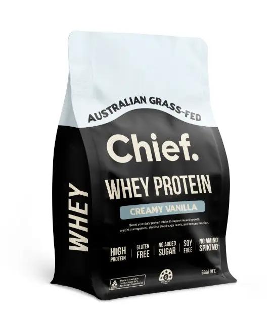 Chief Whey Protein Concentrate Clean Grass-Fed Protein Powder 900g