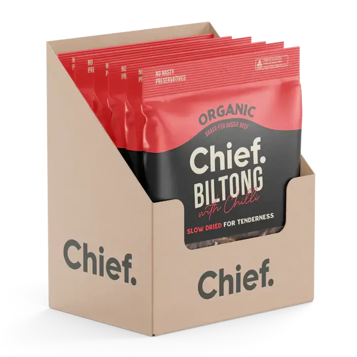 Chief Organic Grass-fed Biltong 30g (Min Order 12) Beef Liver,Beef Liver Energy Boost,Beef Offal,Beef Offal Multivitamin,biltong,bioavailable vitamins,Chief Organic Beef Liver Capsules,Chief Organic Heart,Copper,energy,energy and vitality,Energy Boost,ene