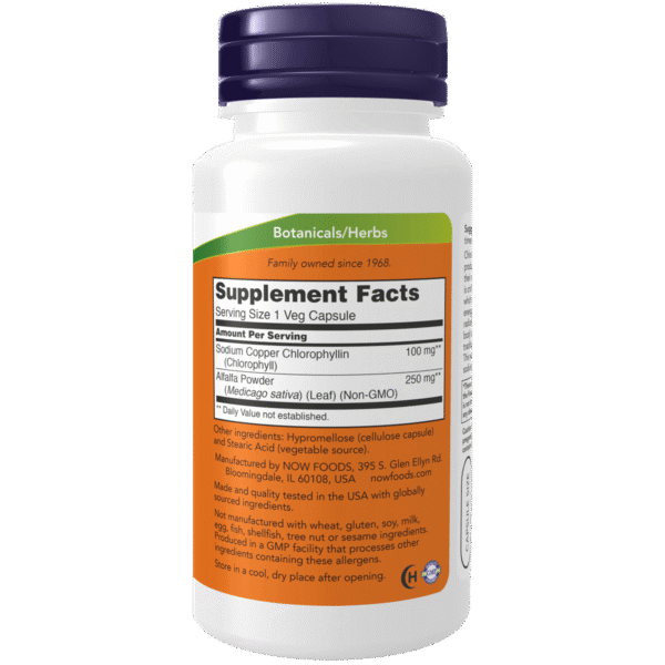 NOW Chlorophyll 100mg Chlorophyll,detox,detox heavy metals,Detoxification,Detoxification Digestion,Detoxifying,GMP,Halal,Kosher,liver detox,liver detoxification,Now,NOW FOODS,Now Products,Now suppl,Now supplements