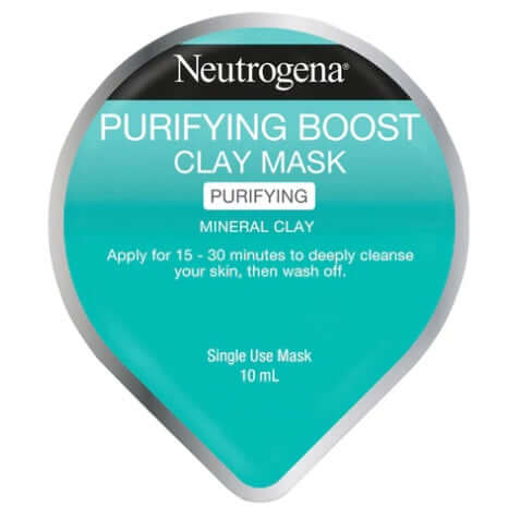 Neutrogena Purifying Boost Clay Mask 10mL Acne Wash,Boost Clay Mask,clay mask,Eye Make-up Remover,Eye Makeup Remover,Face Makeup Remover,Hydrating Skin Care,Make up,Make Up Remover,Makeup Remover,Moisturising Skin Care,Natural skin care,Oil Free Eye Makeu