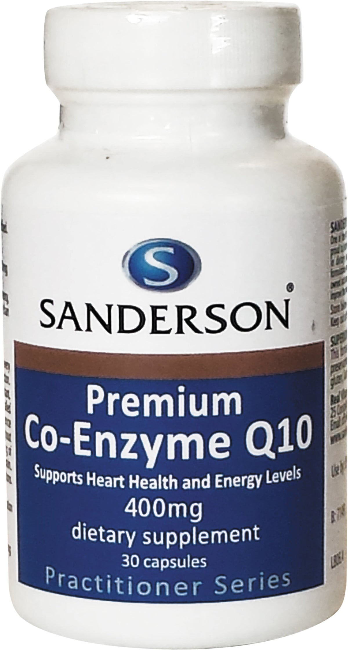 Sanderson Premium Co-Enzyme Q10 400mg 30 Capsules