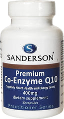 Sanderson Premium Co-Enzyme Q10 400mg 30 Capsules