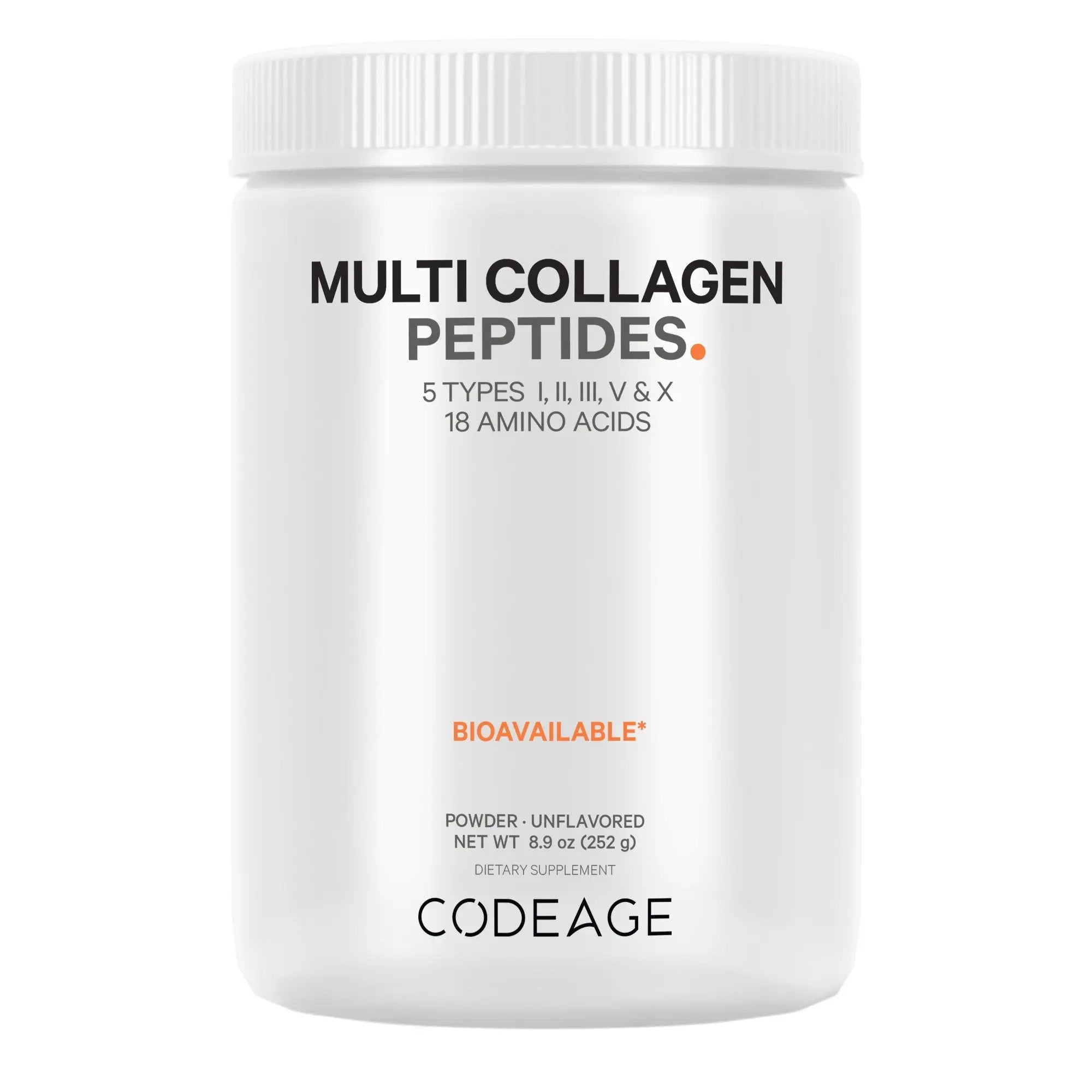 Codeage Multi Collagen Peptides Powder 252g Supports Skin And Joints