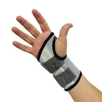 Comffit Wrist Stabiliser Right Small/medium Flexible stay over the dorsal hand.,Nicely padded with breathable lightweight material.,Palmar aluminium stay at the wrist which stops at the palm.
