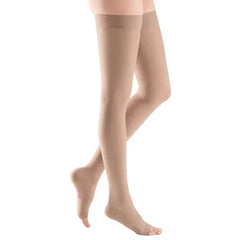 Mediven Plus Thigh High Compression Stocking And Silicone Topband Beige After varicose vein surgery,Chronic venous disorders: C0 to C5 according to CEAP,Conditions after thrombosis,Deep venous thrombosis,issues,Post-thrombotic syndrome,Primary or secondar