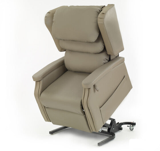 Cubro Configura Comfort medium rise and recline chair in vinyl, designed for comfort and pressure management.