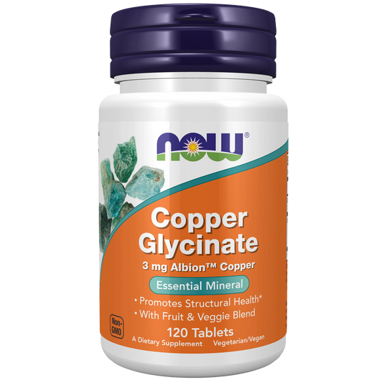 Now Copper Glycinate 3mg (Albion&trade;) 120T