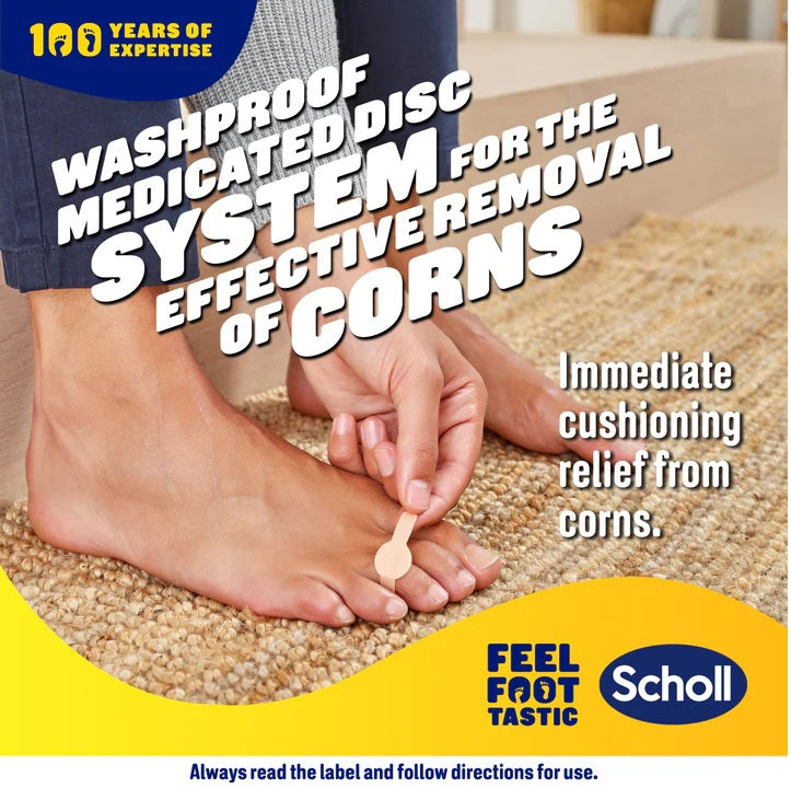 Scholl Waterproof Corn Removal Plaster for Fast Relief corn removal,fast relief,foot care,optimized,Scholl products,waterproof plaster