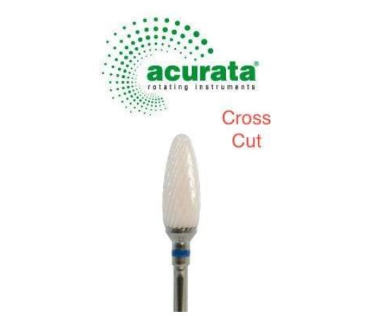 ACURATA CERAMIC CONE BURR - FOR PODIATRY DRILL Acurata Ceramic Burr,Cone Shape Burr head,Cross Cut Cereamic Burr,issues,Medium Size Burr Head
