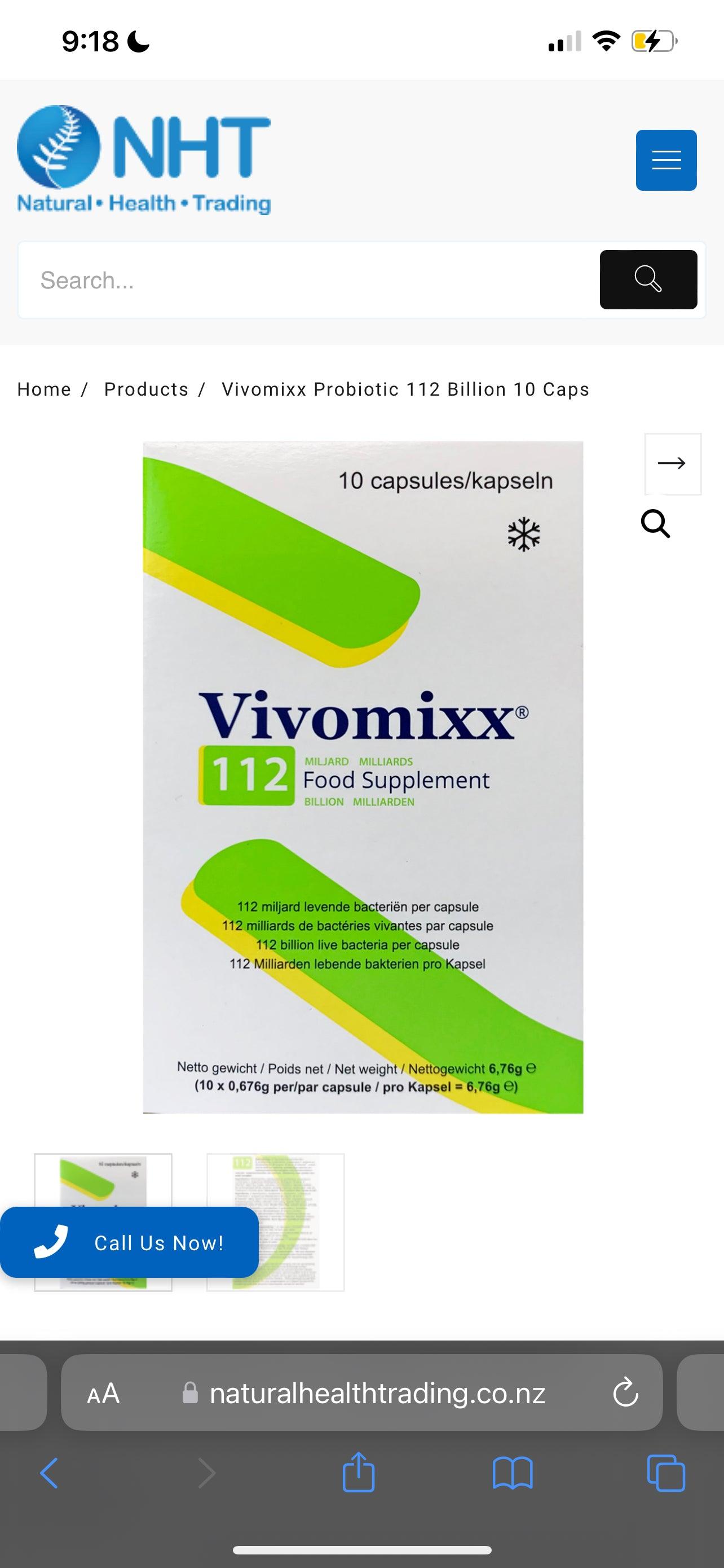 Vivomixx Probiotic 112 Billion 10 Capsules