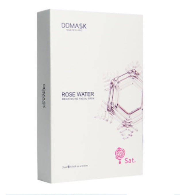 DD Mask Rose Water Brightening Facial Mask 7Pieces