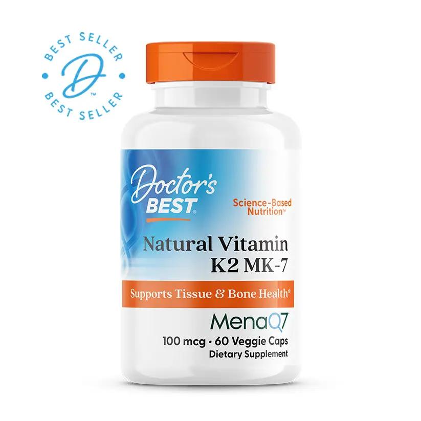 Doctor's Best Natural Vitamin K2 MK-7 100mcg 60 Veggie Caps