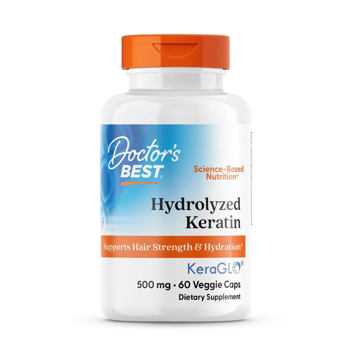 Doctor's Best Hydrolyzed Keratin 500mg 60 Veggie Caps