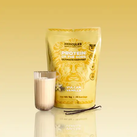 HERCULES Protein Of The Gods Ultimate Harvest Protein Powder Supports Daily Health And Vitality