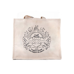 CaliWoods Organic Cotton Grocery Tote Bag The Minimal image 3