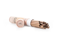 CaliWoods Bulk Pack Rose Gold Reusable Straws x30 image 2