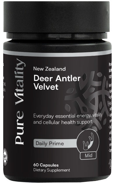 Pure Vitality Deer Antler Velvet Daily Prime 60C 250mg