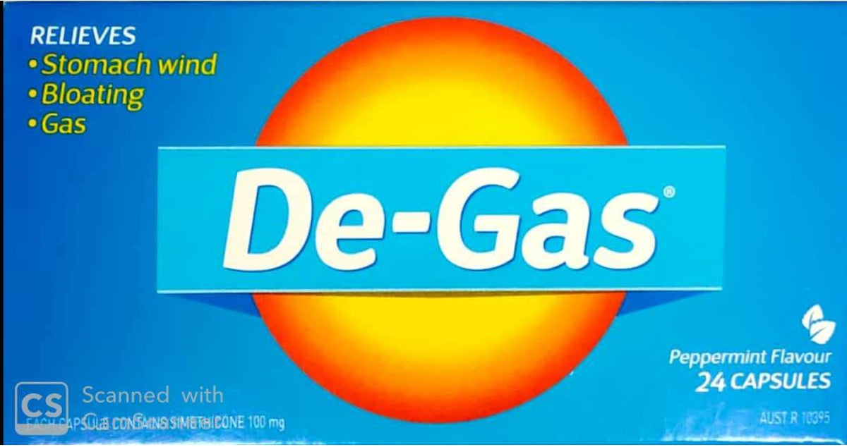 De Gas Gas Relief 24 Capsules Relieves Gas And Bloating
