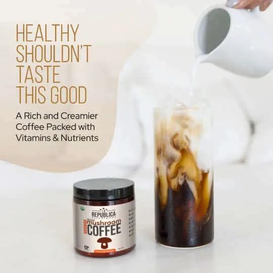 Decafe Instant Mushroom Coffee 35 Servings coffee,Decafe Coffee,Decafe Instant Mushroom Coffee,Multi vitamins,multivitamins,Mushroom Coffee,Rich in vitamins and minerals,vitamins,Vitamins & Supplements,vitamins and minerals,Vitamins and Supplements,vitami