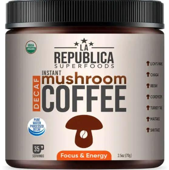 Decafe Instant Mushroom Coffee 35 Servings coffee,Decafe Coffee,Decafe Instant Mushroom Coffee,Multi vitamins,multivitamins,Mushroom Coffee,Rich in vitamins and minerals,vitamins,Vitamins & Supplements,vitamins and minerals,Vitamins and Supplements,vitami