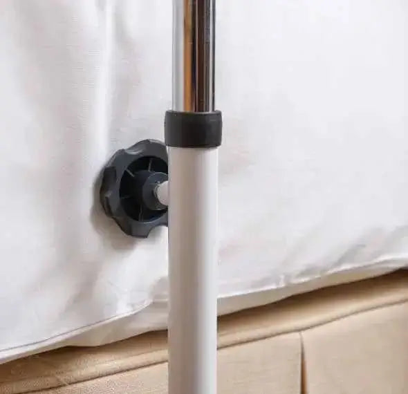 Allied Medical Divan Overbed Table adjustable overbed table,adjustable surface table,Allied Medical Divan Overbed Table,Divan Overbed Table,Overbed Table,Roma® U-base overbed table,Smooth-rolling castors,Table,Tilting top table