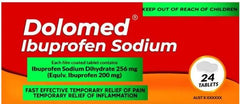 Dolomed Ibuprofen 200mg 24 Tablets arthritic pain,back pain,cold &amp; flu,dental pain,Dolomed,Dolomed Ibuprofen,google,headache,inflammation,issues,migraine headache,Muscular pain,period pain,sinus pain,Temporary relief of pain,tension headache