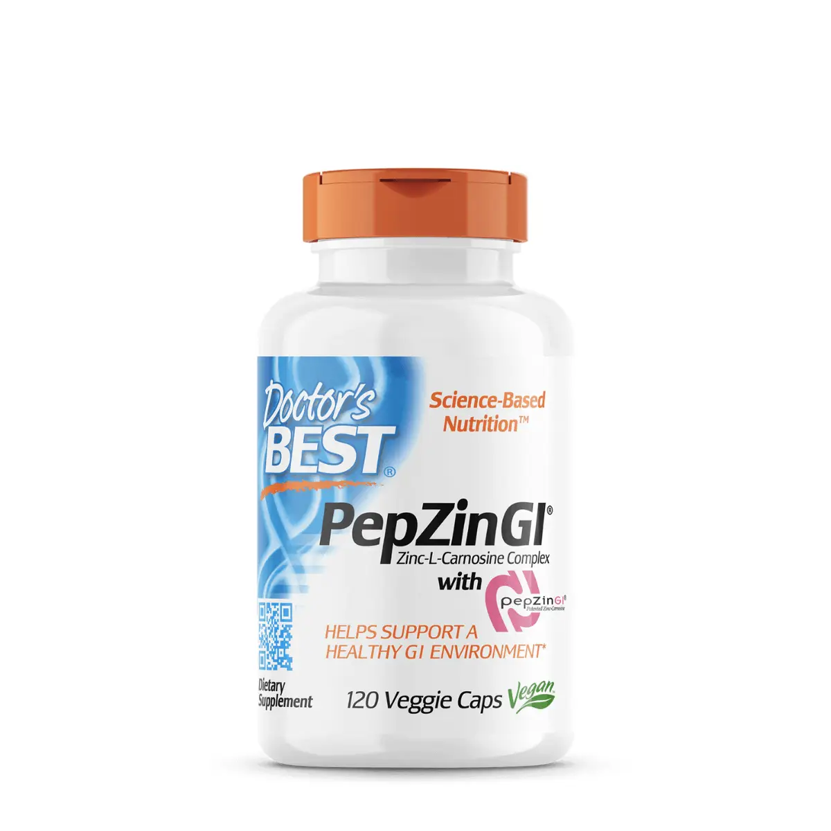 Doctor's Best PepZinGI Zinc-L-Carnosine 120 Veggie Caps