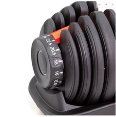 Allcare 66Fit Adjustable Dumbbell - 2.55KG TO 24 KG 66Fit Adjustable Dumbbell,Adjustable Dumbbell,Cast Iron,Compact & portable dumbbell,issues,PP,Rubber