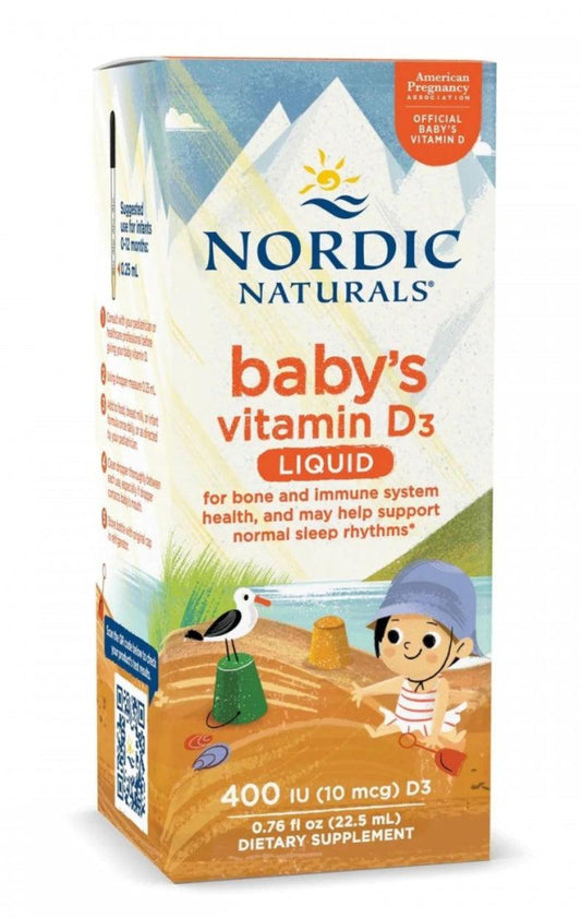 Nordic Naturals Baby's Vitamin D3 400 IU 22.5 ml - DominionRoadPharmacy
