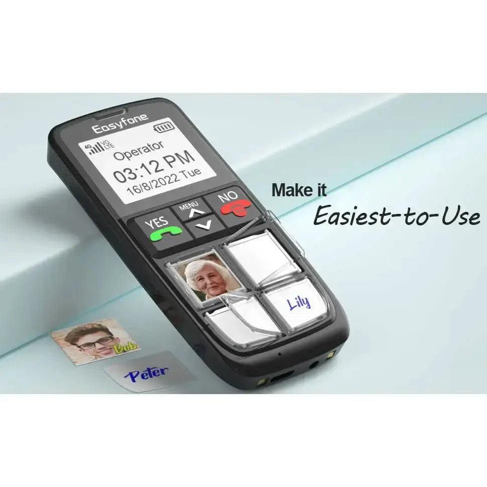 Easyfone 4G Picture Button Cell Phone for Seniors Big Button Phones,Care Home Phones with Big Button,Corded Phones,Easyfone,Easyfone 4G Picture Button Cell Phone,Elderly Cell Phone,Elderly Telephony,Phones,Picture Button Cell Phone,SOS Phones,Telephone,Te